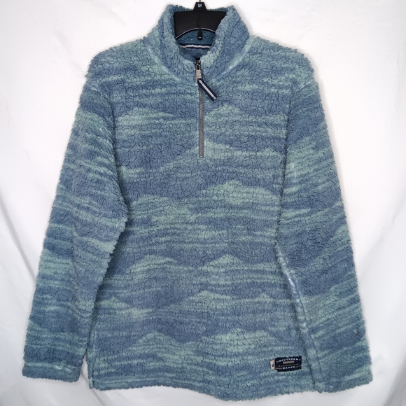 Southern Marsh Other - SOUTHERN MARSH Men's Slate & Mint High Mesa Sherpa Pullover Jacket XS